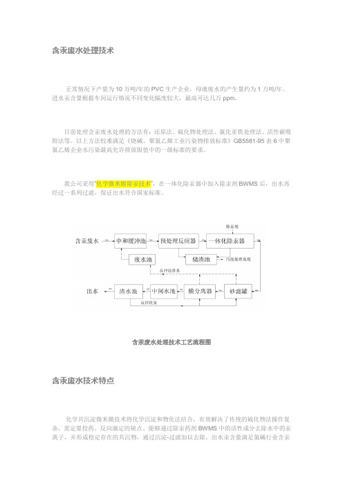 含汞废水处理技术