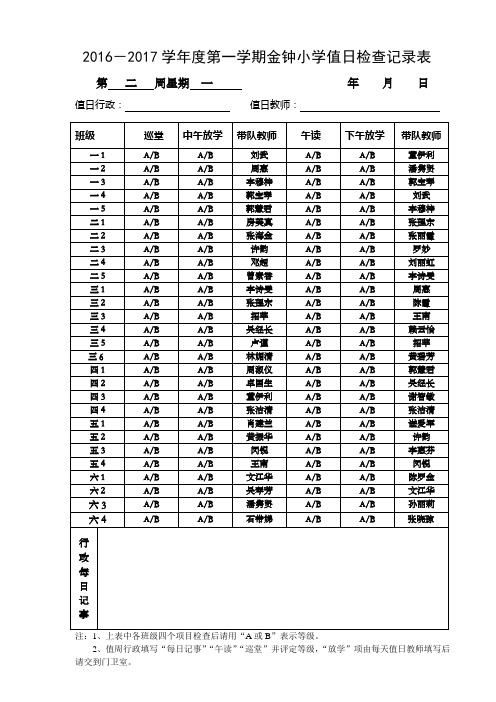 值日检查登记表(新)(1)