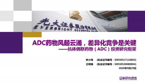 抗体偶联药物（ADC）投资研究框架：ADC药物风起云涌，差异化竞争是关键