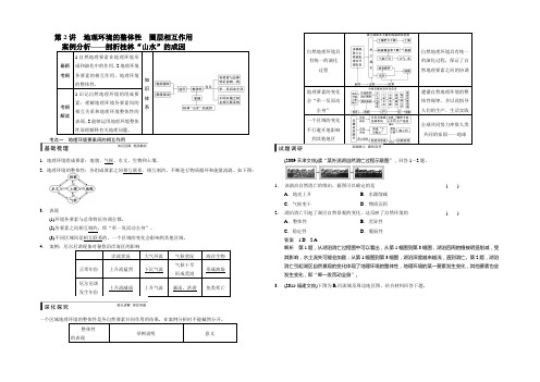 2021届高考地理(鲁教版)一轮复习配套文档 试题调研：必修一 第四单元 第2讲 Word版含答案