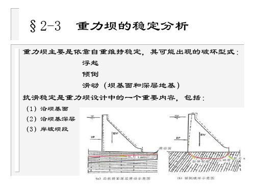 河海水工建筑物 2-3-1重力坝稳定和应力