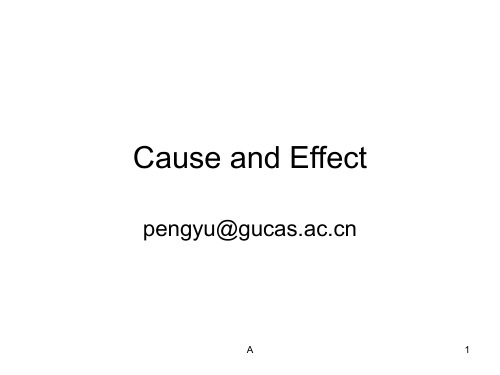 英语高级写作 cause+and+effect