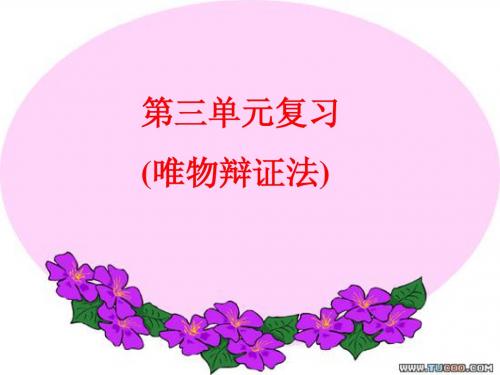 政治:第三单元 思想方法与创新意识 复习课件(新人教必修4)
