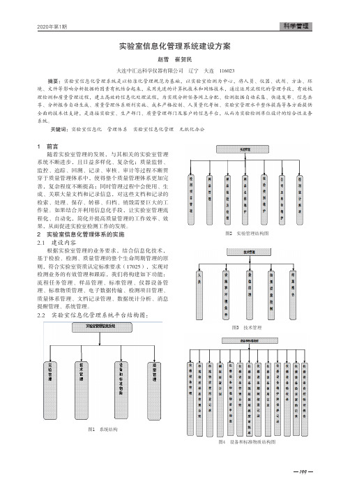 实验室信息化管理系统建设方案