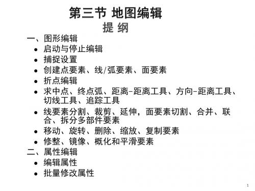 第3节 ArcGIS软件地图编辑