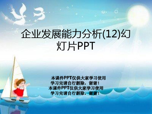 企业发展能力分析(12)幻灯片PPT