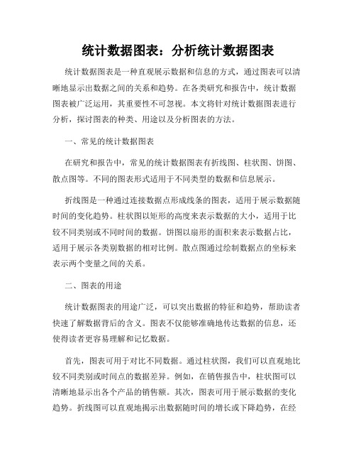 统计数据图表：分析统计数据图表