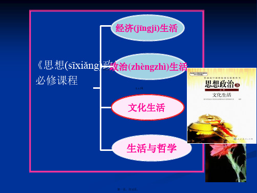 河南省长垣县第十中学高中政治必修三文化生活课件体味文化