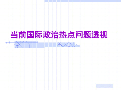 当前国际政治热点问题透视页PPT文档