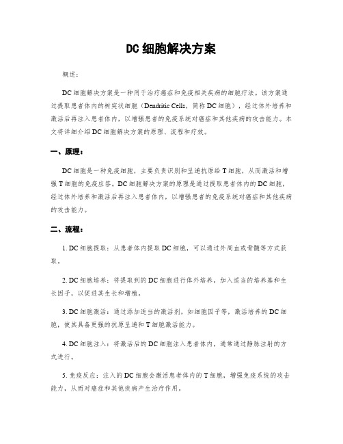 DC细胞解决方案