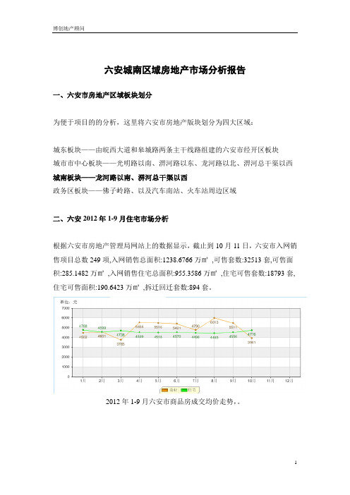 六安城南区域房地产市场分析报告最终定稿(1)