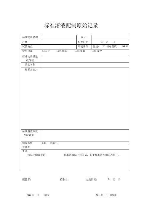 理化检验表格