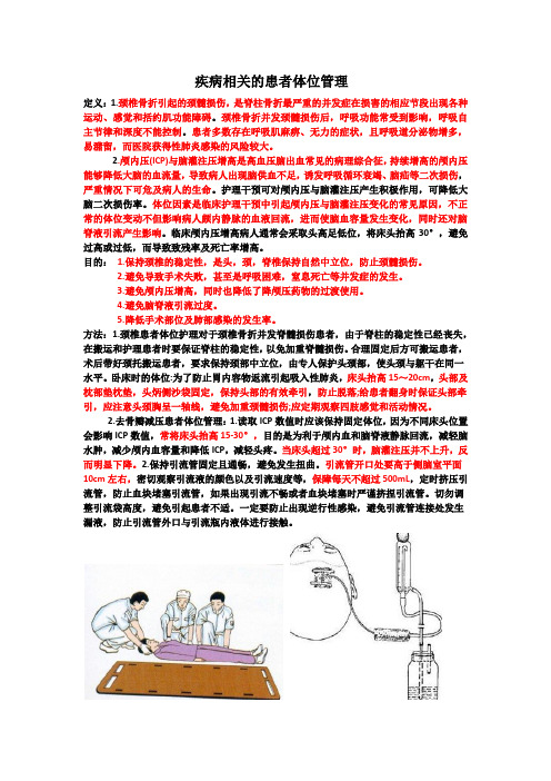 疾病相关的患者体位管理