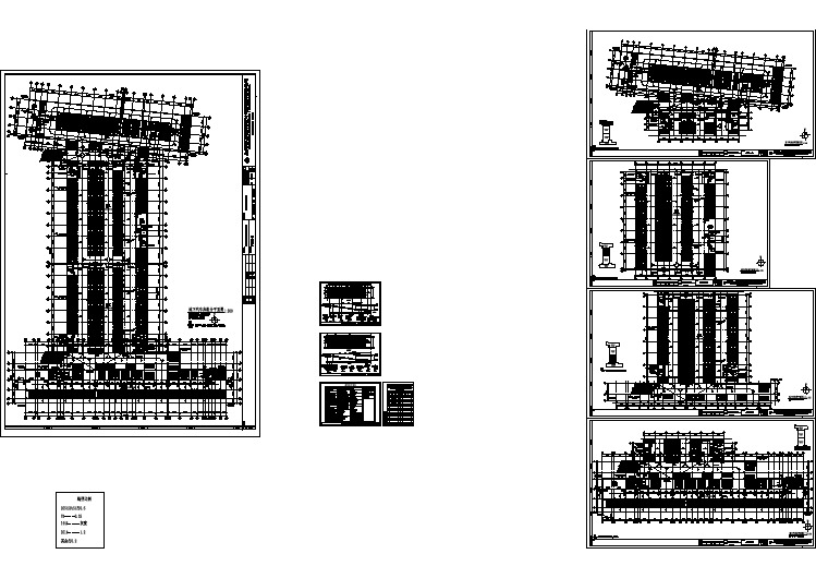 某住宅小区单层地下汽车库建筑设计施工图