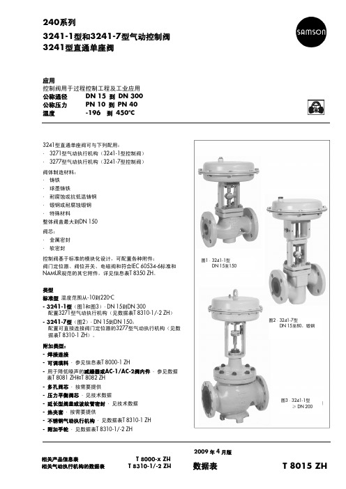 SAMSON  240系列控制阀