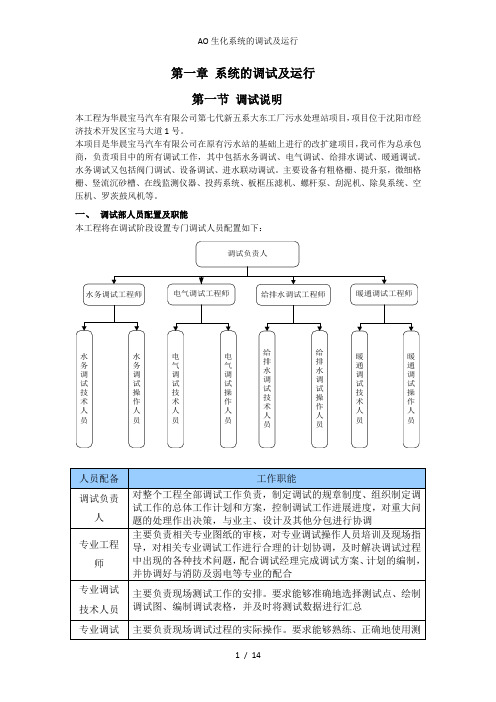 AO生化系统的调试及运行