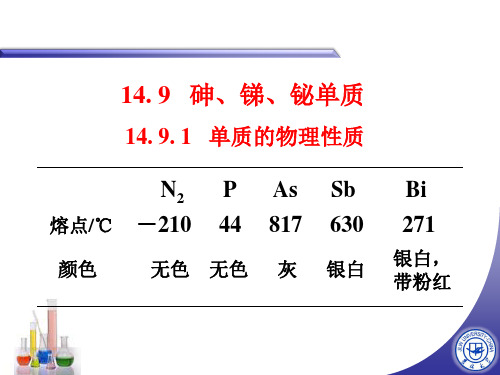 无机化学 砷、锑、铋 PPT课件