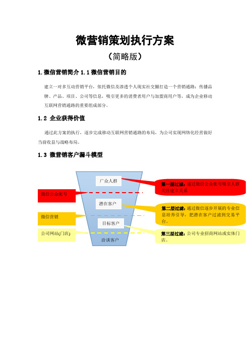 企业微信营销策划执行方案