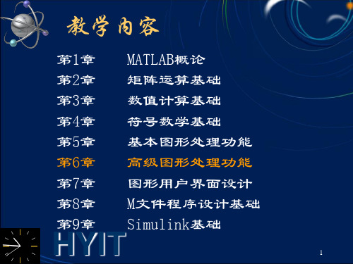 [信息与通信]matlab 第6章 高级图形处理功能