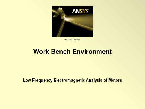 workbench电机电磁场有限元分析分享资料