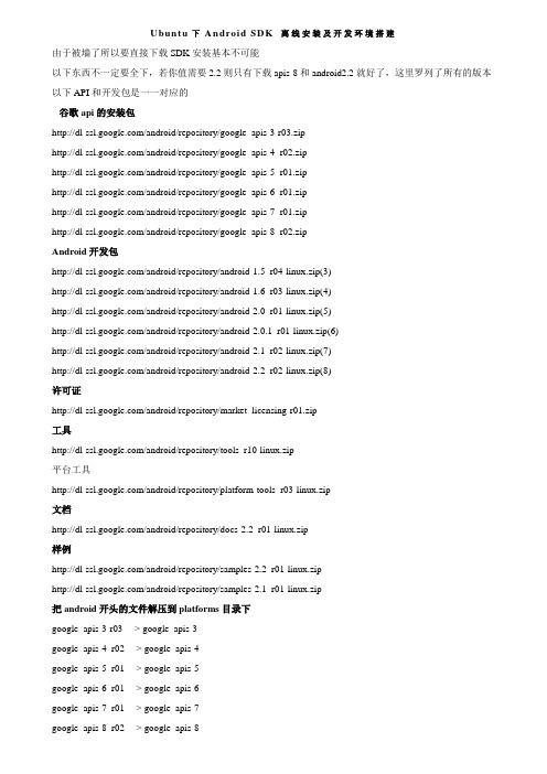 Ubuntu下Android SDK离线安装及Android开发环境搭建+问题总结