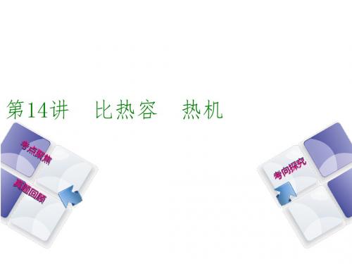 安徽省2018年中考物理教材复习：第14讲-比热容、热机ppt名师课件(含答案)