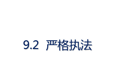 【高中政治】严格执法+课件+统编版必修三政治与法治