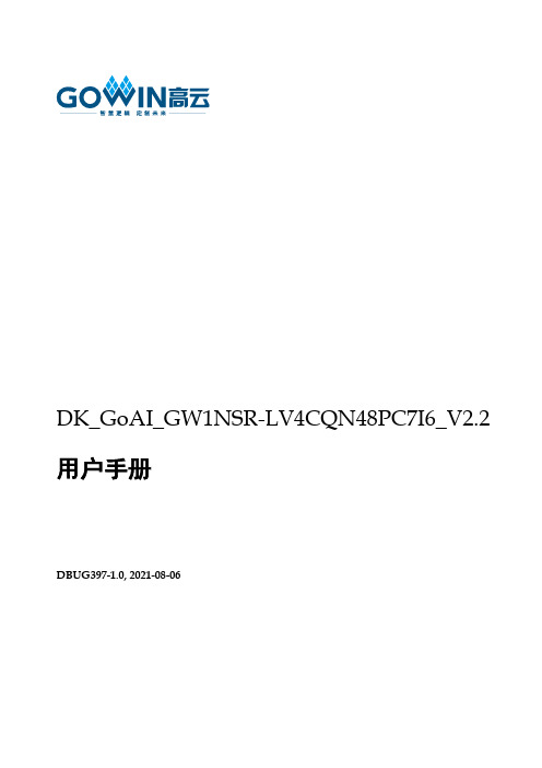 DK_GoAI_GW1NSR-LV4CQN48PC7I6_V2.2 用户手册说明书