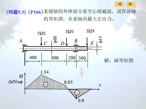 材料力学第五章弯曲例题