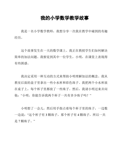 我的小学数学教学故事