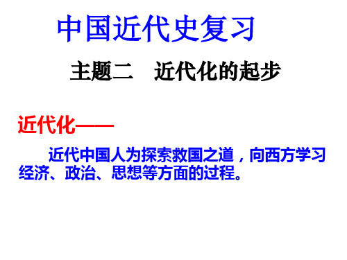 人教版高中历史二轮复习课件：中国近代化的探索(共27张)(共27张ppt)