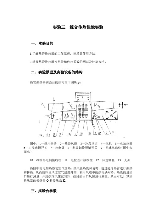 内科大传热学实验指导03综合传热性能实验