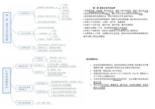 道德与法治 六年级上册一二课 复习知识点