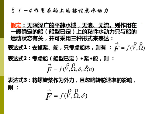 1.4粘性类水动力