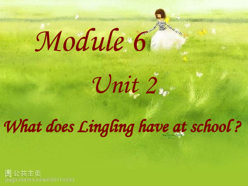 外研版三年级下册Module6Unit2what does lingling_have_at_school