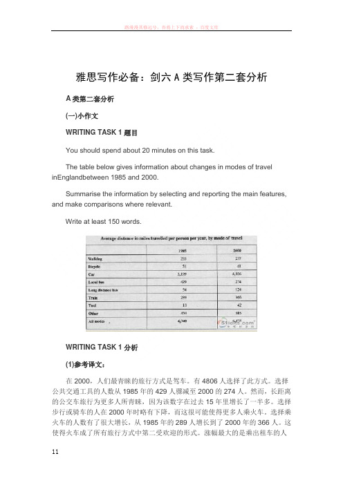 雅思写作必备：剑六a类写作第二套分析