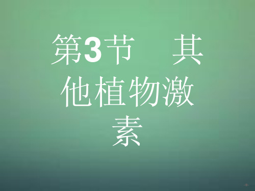 2015-2016学年高中生物 3.3其他植物激素课件 新人教版必修3