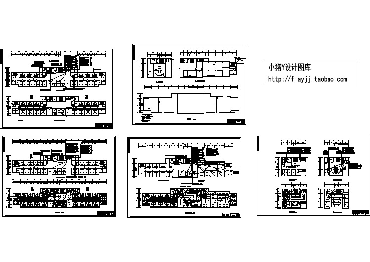 市医院门诊住院综合楼电气设计cad施工图【4至11各层干线照明平面 4-5层监护信号平面 】