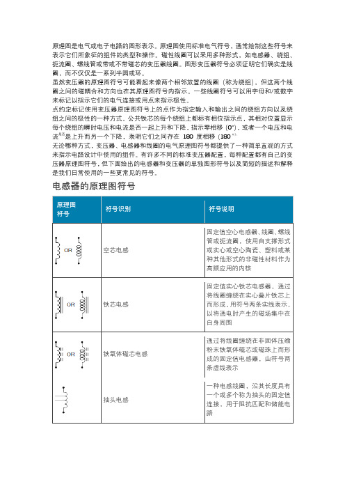 变压器原理图符号