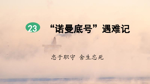 统编版四年级语文下册第23课《“诺曼底号”遇难记》精品课件