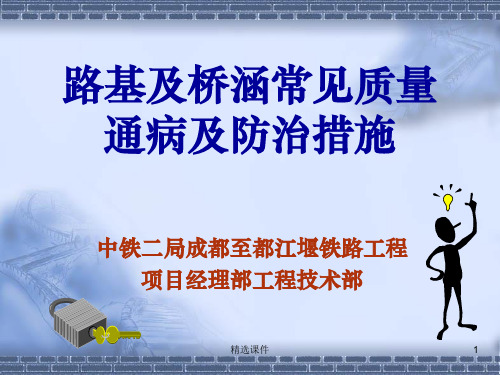 路基及桥涵常见质量通病及防治措施PPT课件