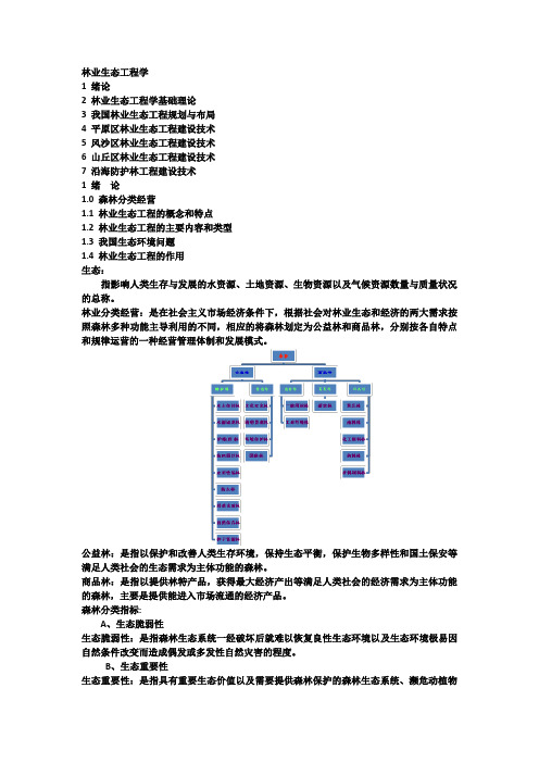 东北林业大学   林业生态工程学原始课件