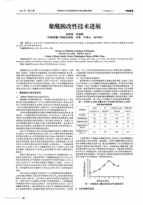 聚酰胺改性技术进展