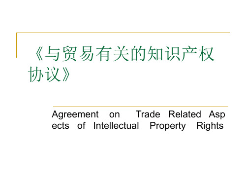 与贸易有关的知识产权协定