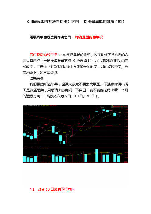 《用最简单的方法看均线》之四---均线是量能的堆积（图）