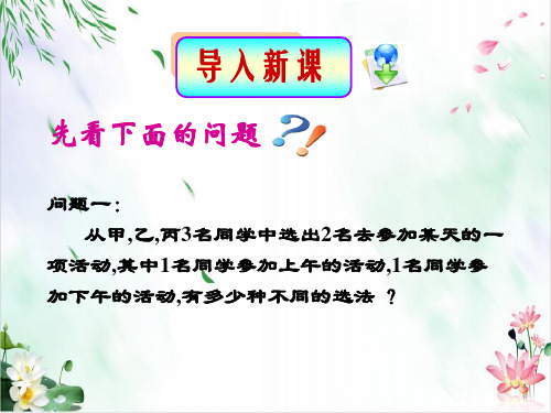 人教A版高中数学选修23 .2组合 课件