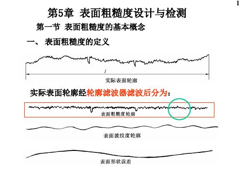 第五章  表面粗糙度设计与检测01剖析