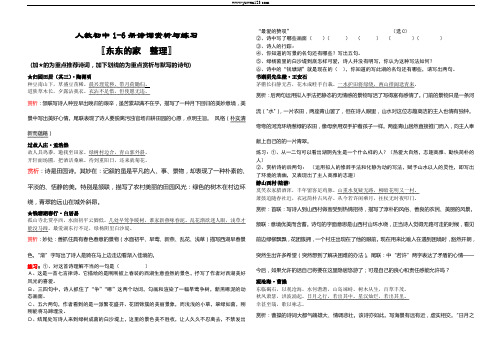 人教版七至九年级课内外古诗词赏析题集