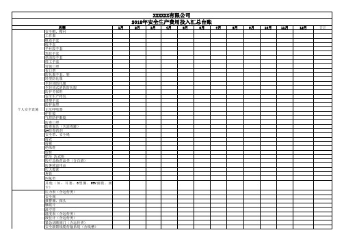 安全生产费用-投入台帐.