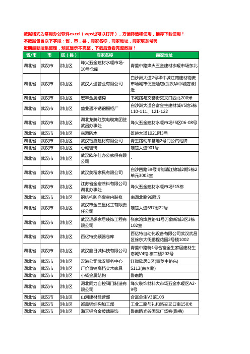 2020新版湖北省武汉市洪山区家具有限公司工商企业公司商家名录名单黄页联系电话号码地址大全546家